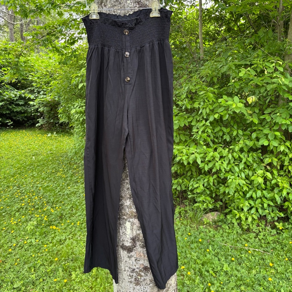 Black High-Waisted Pants